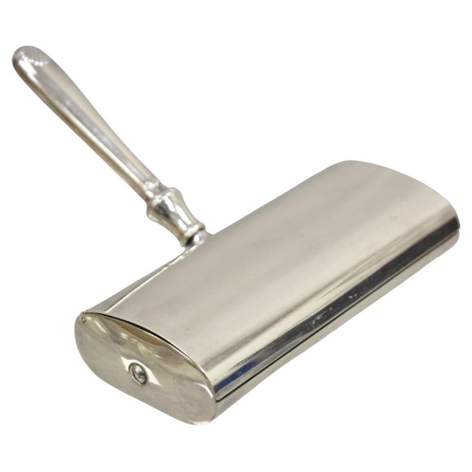Eunice France LE Grillon Silver Plated Victorian Table Crumb Sweeper and Catcher