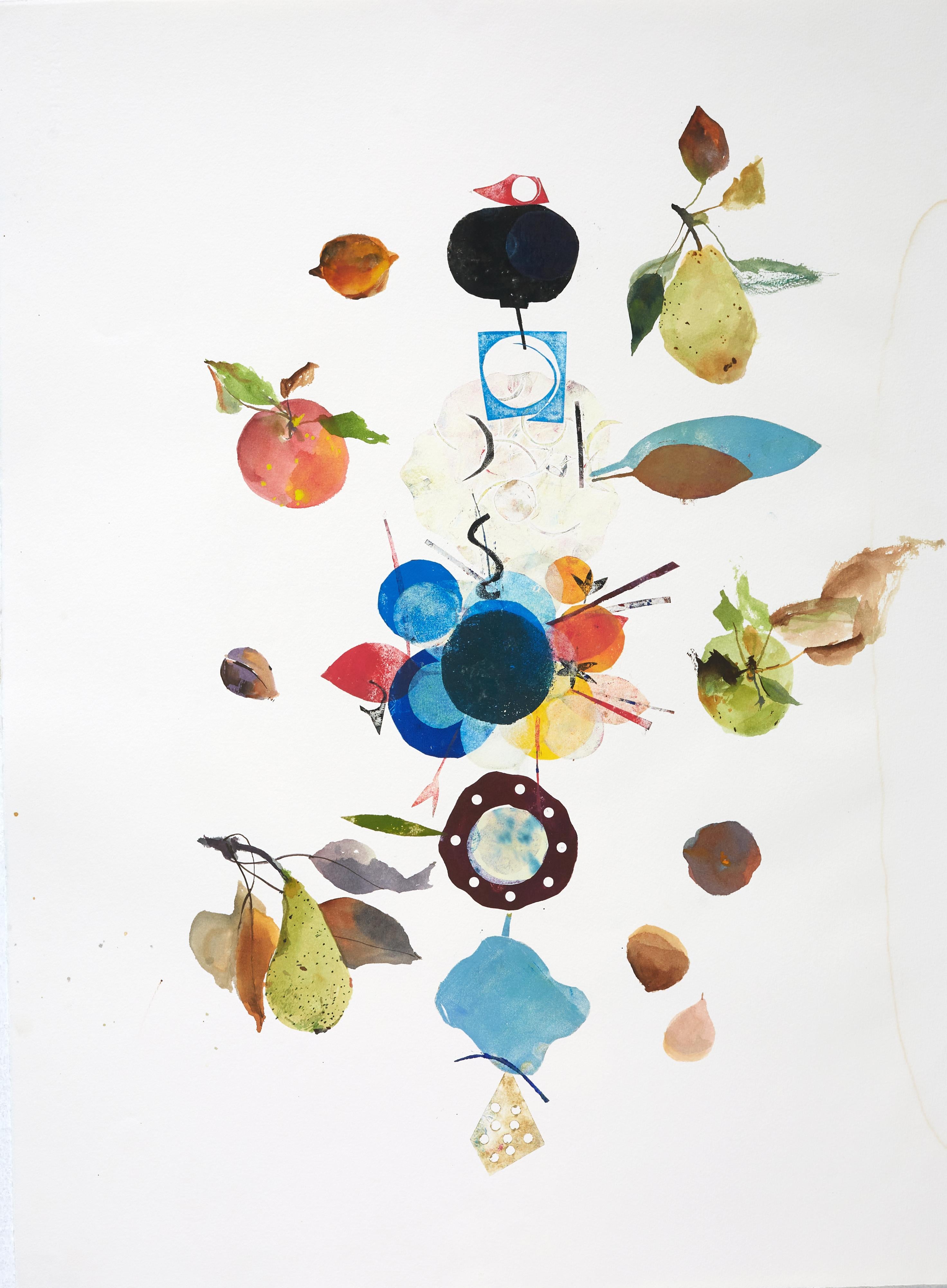 Still-Life Painting Eunju Kang - Poires et pommes 1