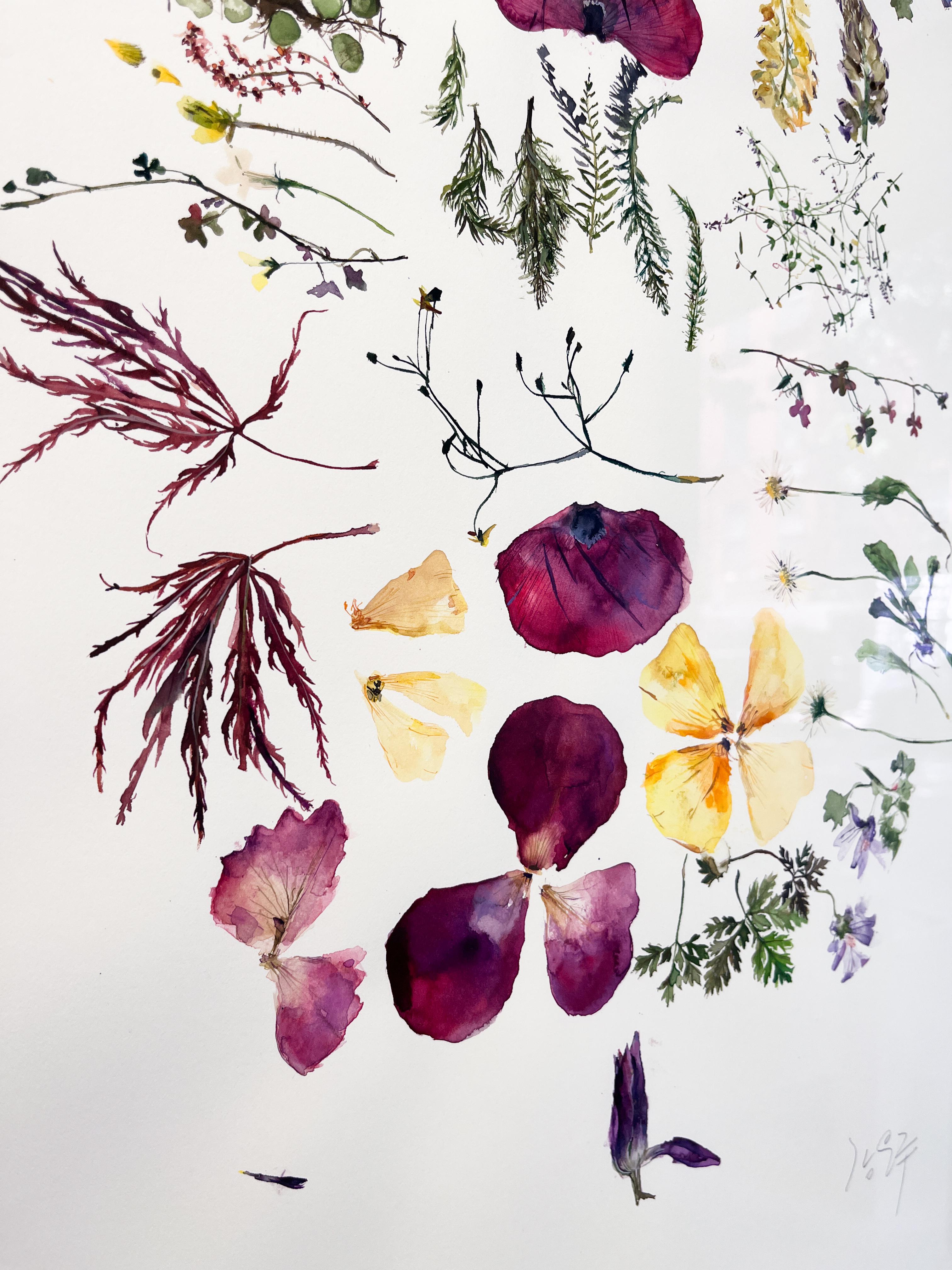 Regalo di mia sorella, Nuova Zelanda (floreale, natura morta, acquerello, fiori) in vendita 3