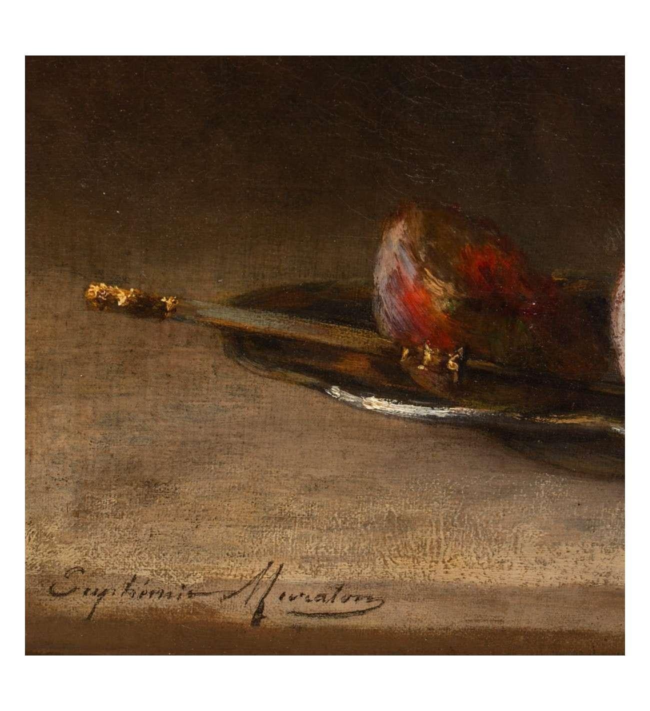 19th century still life painting By Euphémie Muraton (1840-1914), Oil on canvas For Sale 3