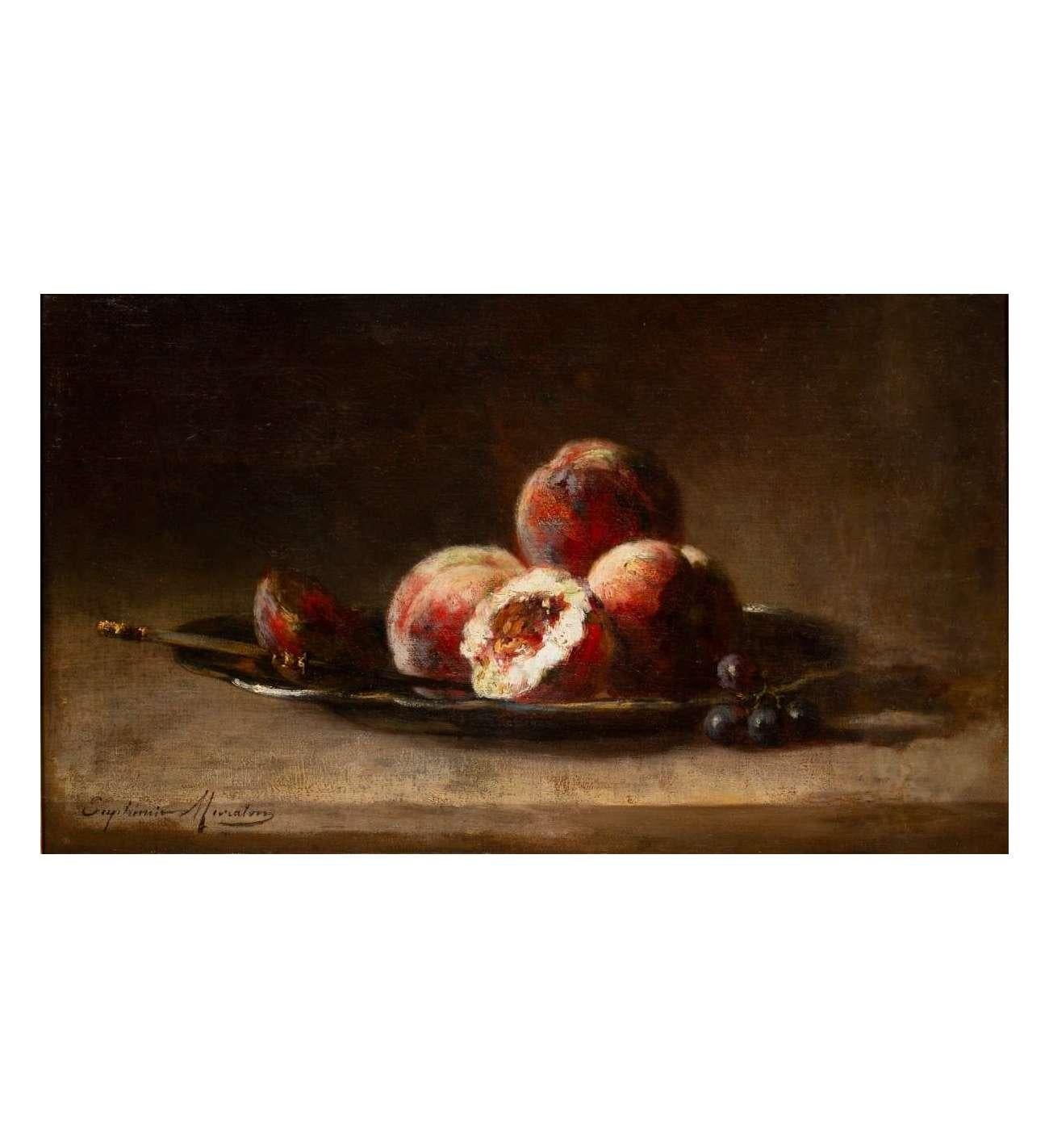 19th century still life painting By Euphémie Muraton (1840-1914), Oil on canvas For Sale 8