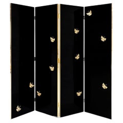 Euphoria Black Lacquer Metal Frame Screen (In Stock)