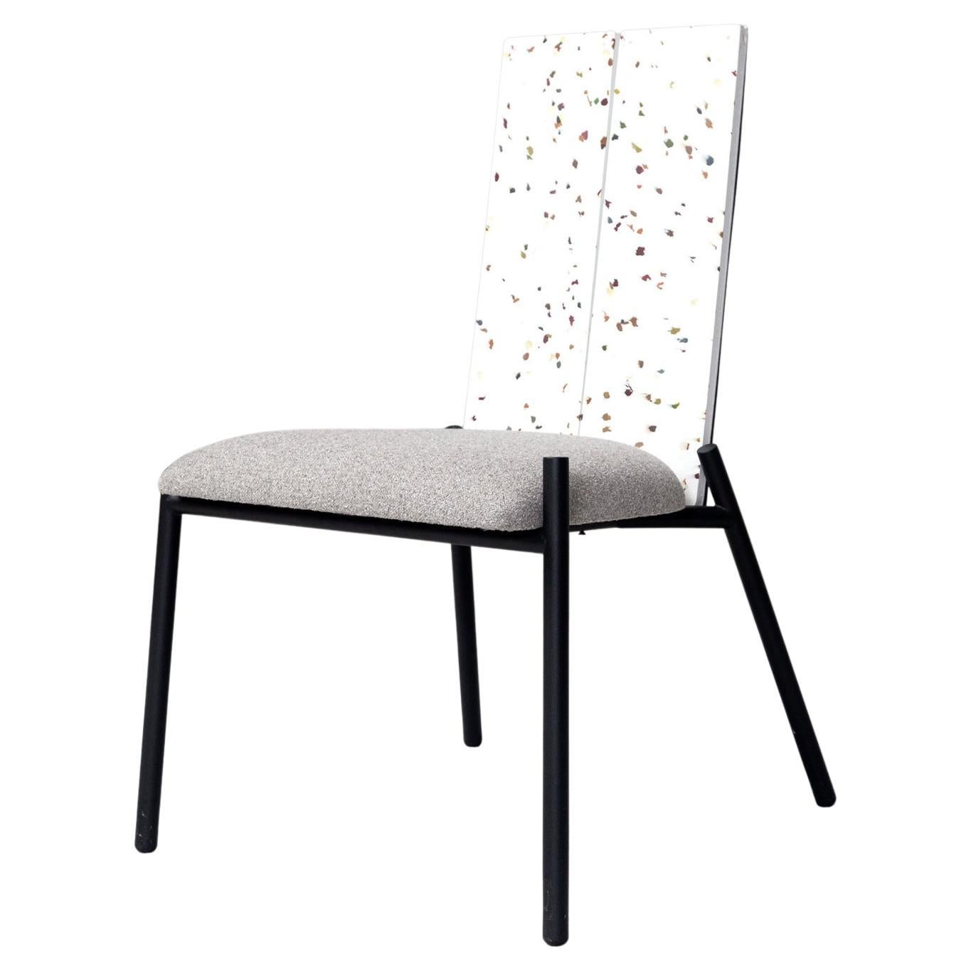Euphoria chair with recycled PP backrest by Gabriel Freitas For Sale