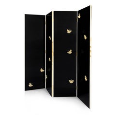 Euphoria Screen with Filifree Butterflies and Metal Frame