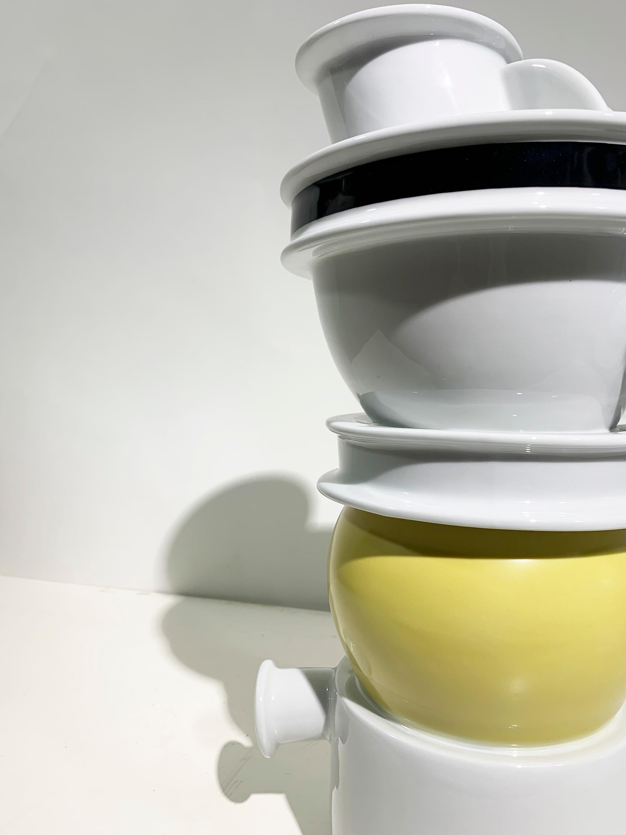 Porcelain Euphrates Vase, Designed by Ettore Sottsass in 1983 for Memphis Milano For Sale