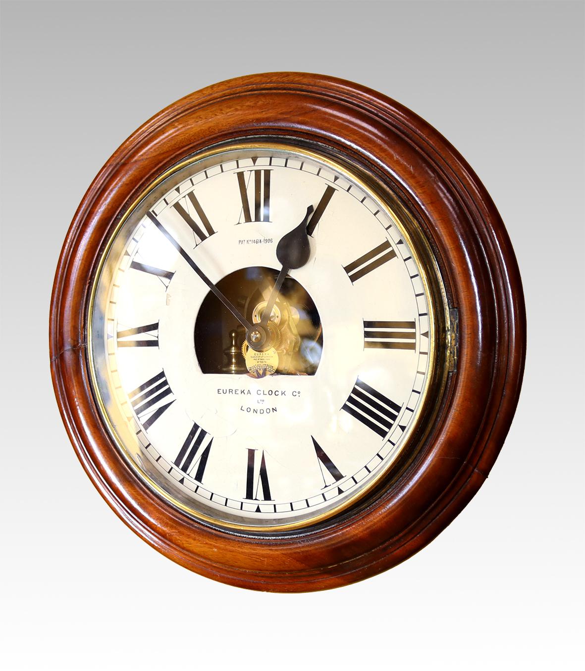 Eureka Clock Company, London. Zifferblatt Uhr (Edwardian) im Angebot