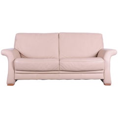 Euri Collection Designer Leather Sofa Two-Seat Beige