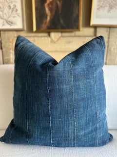Euro Size Pillow Shams Made from Vintage Japanese Boro Fabrics