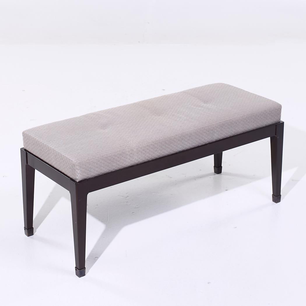 Upholstery Eurocraft Walnut Bench For Sale