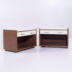 Eurocraft Walnut Nightstands - Pair