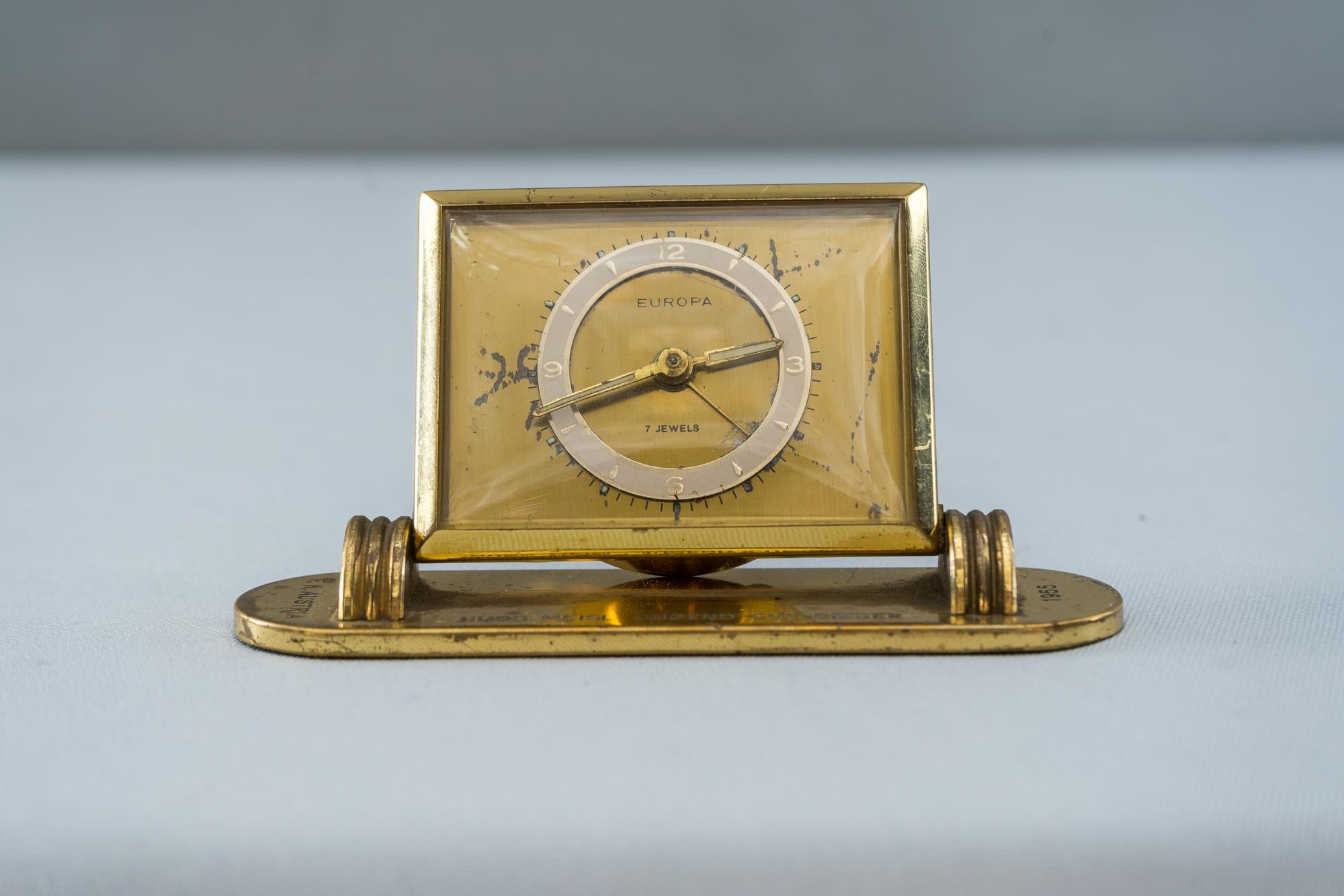 Europa Alarm Clock, circa 1955 For Sale 7