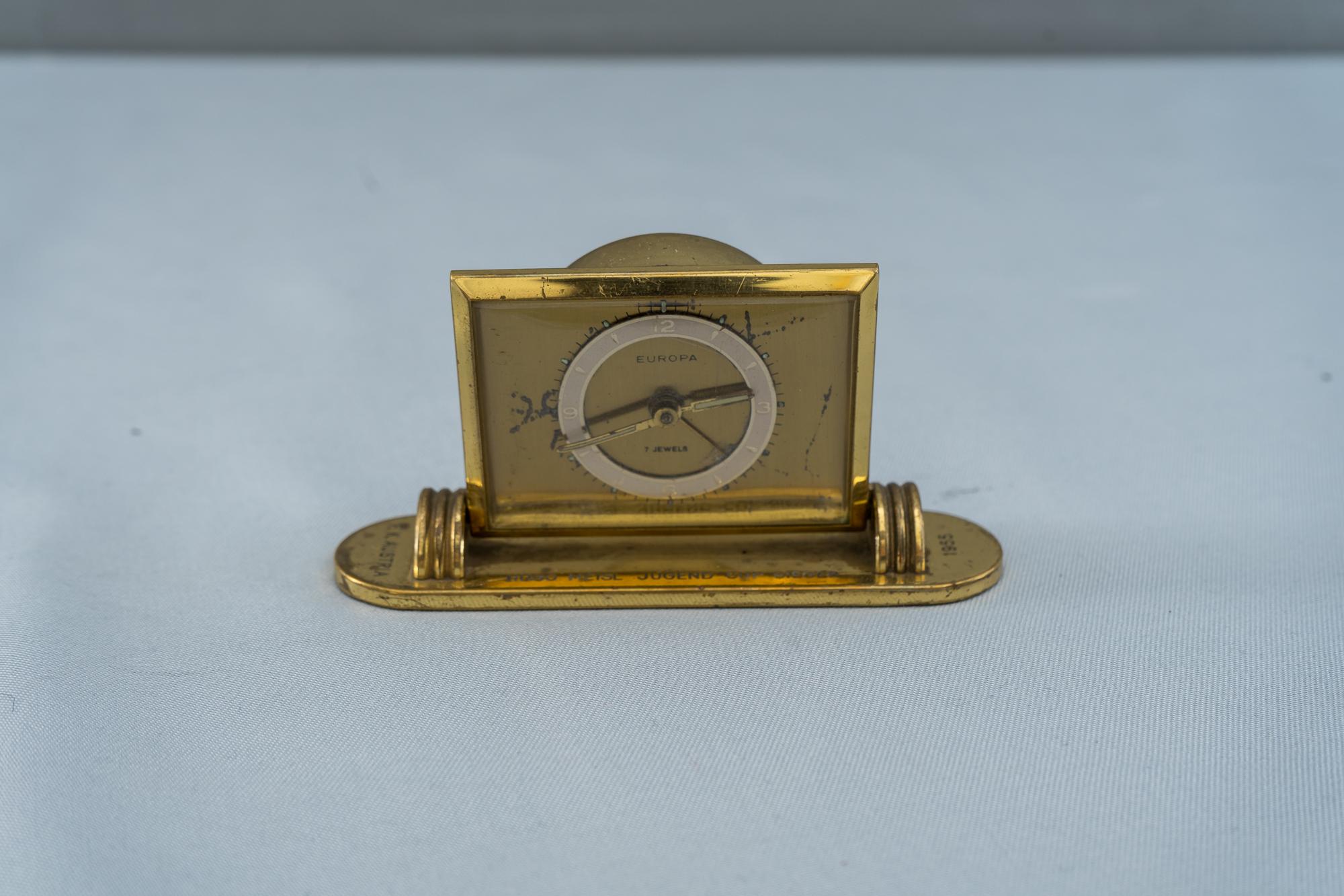 Europa Alarm Clock, circa 1955 For Sale at 1stDibs | europa 7 jewels ...