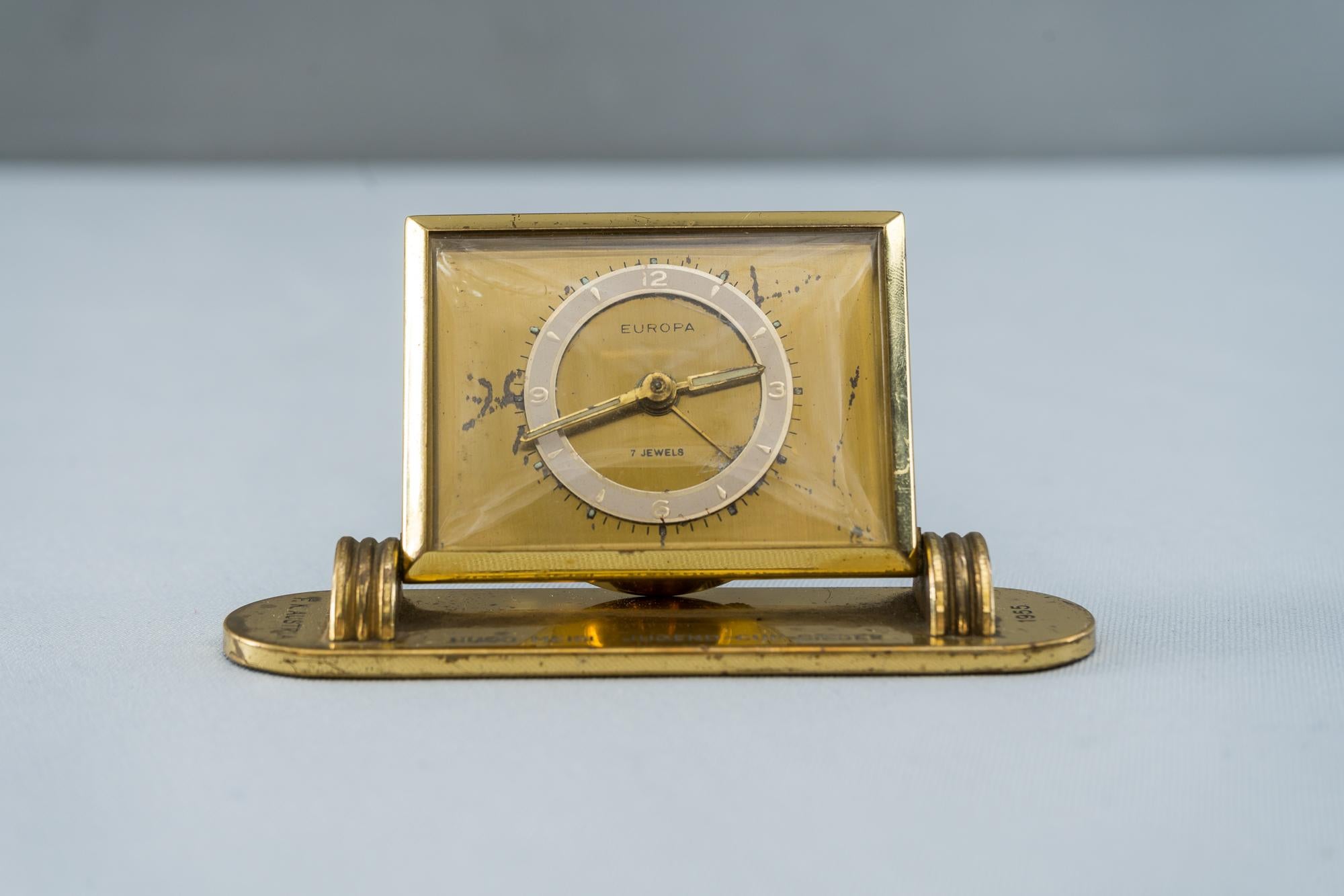 Mid-20th Century Europa Alarm Clock, circa 1955 For Sale