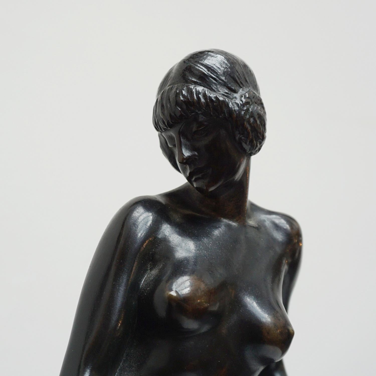 'Europa and the Bull' Bronze Art Deco Sculpture by a H Hussmann 7