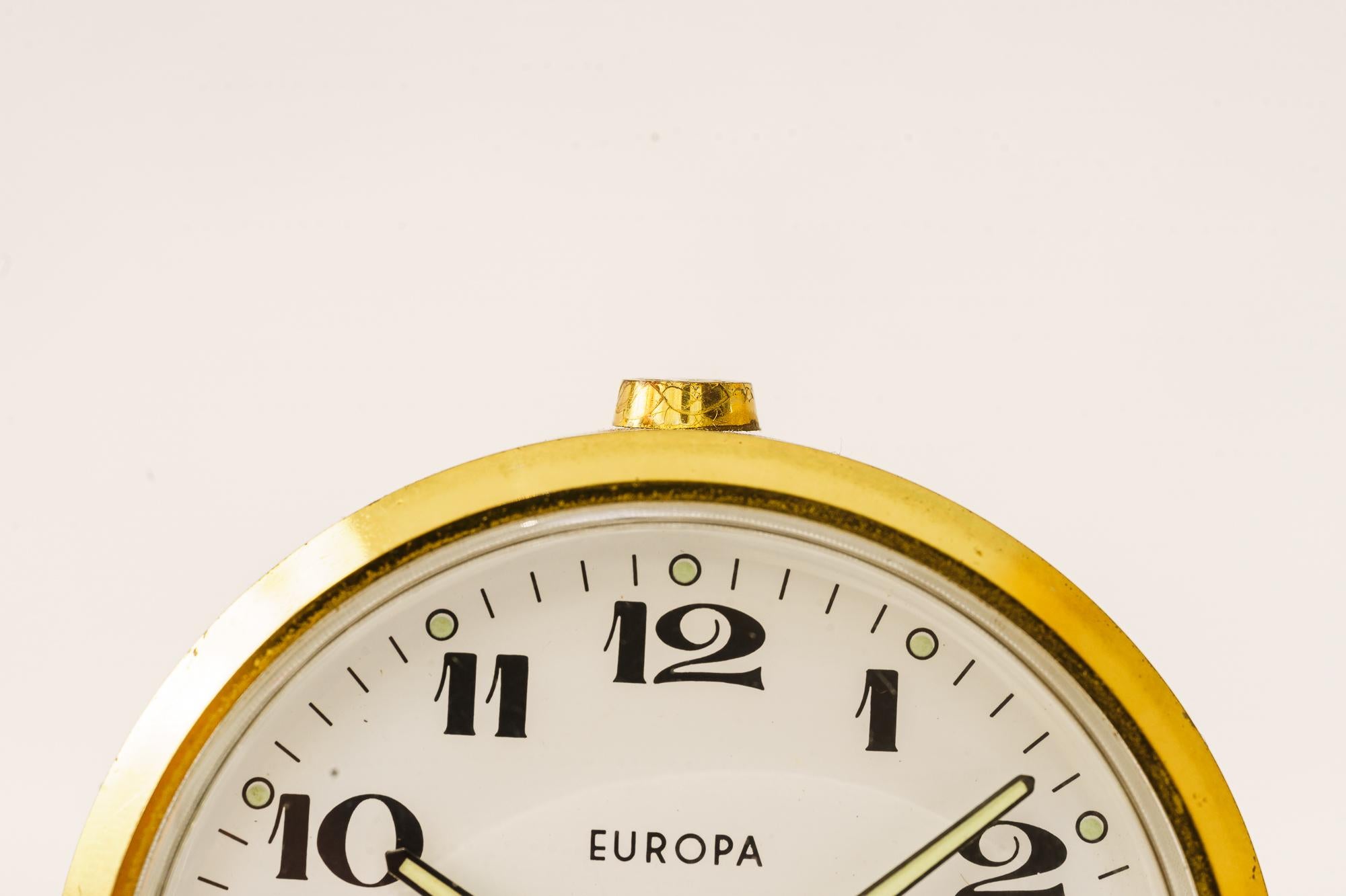 Mid-20th Century Europa stand alarm clock germany around 1950s For Sale