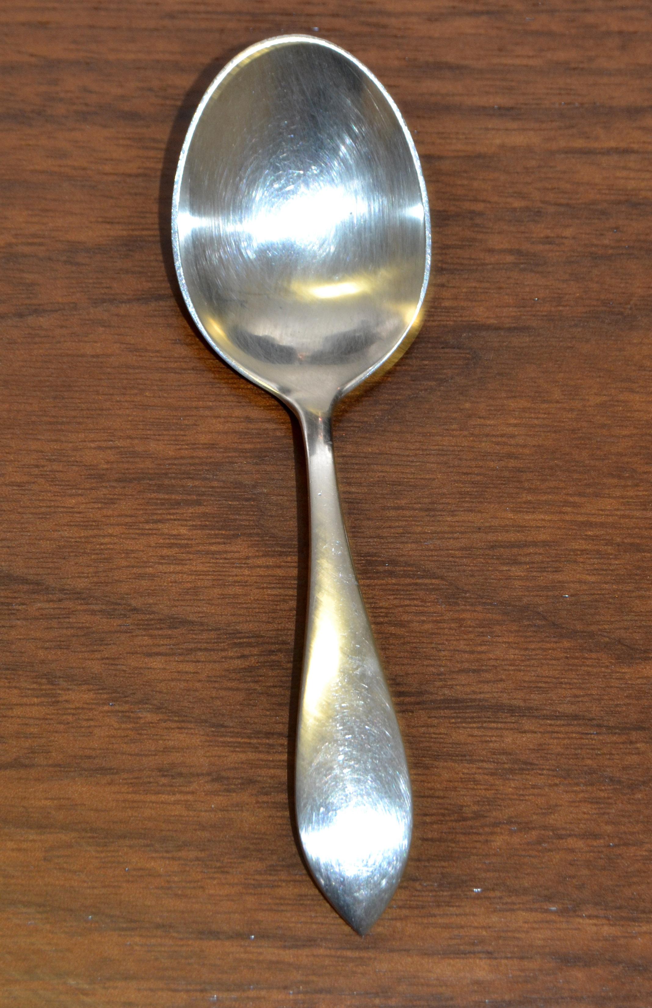 silver plate and spoon for baby