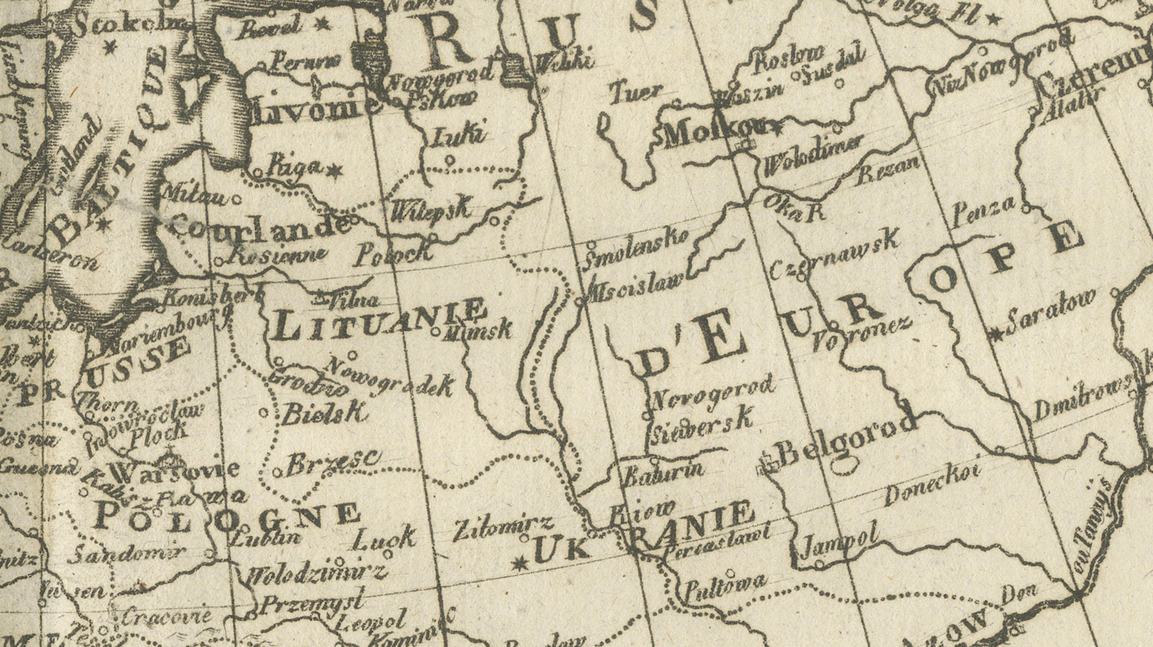 Europe Map by Rigobert Bonne – Enlightenment Cartography c.1780