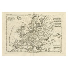 Europe Map by Rigobert Bonne – Enlightenment Cartography c.1780