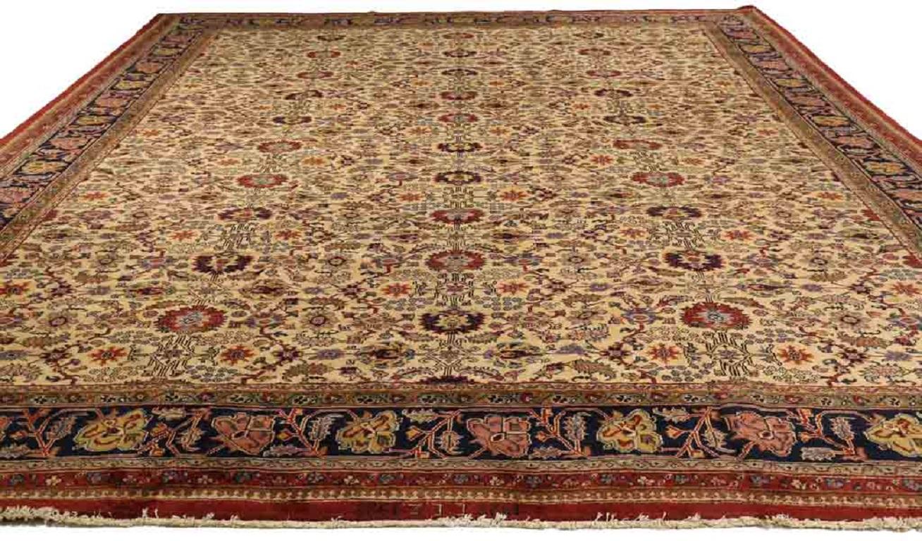 Discover the elegance of Europe Romanian featuring Over Size Rug in Circa 1910. Designed with Wool and IvoryNavy BlueRed, this exclusive design is perfect for enhancing your space.