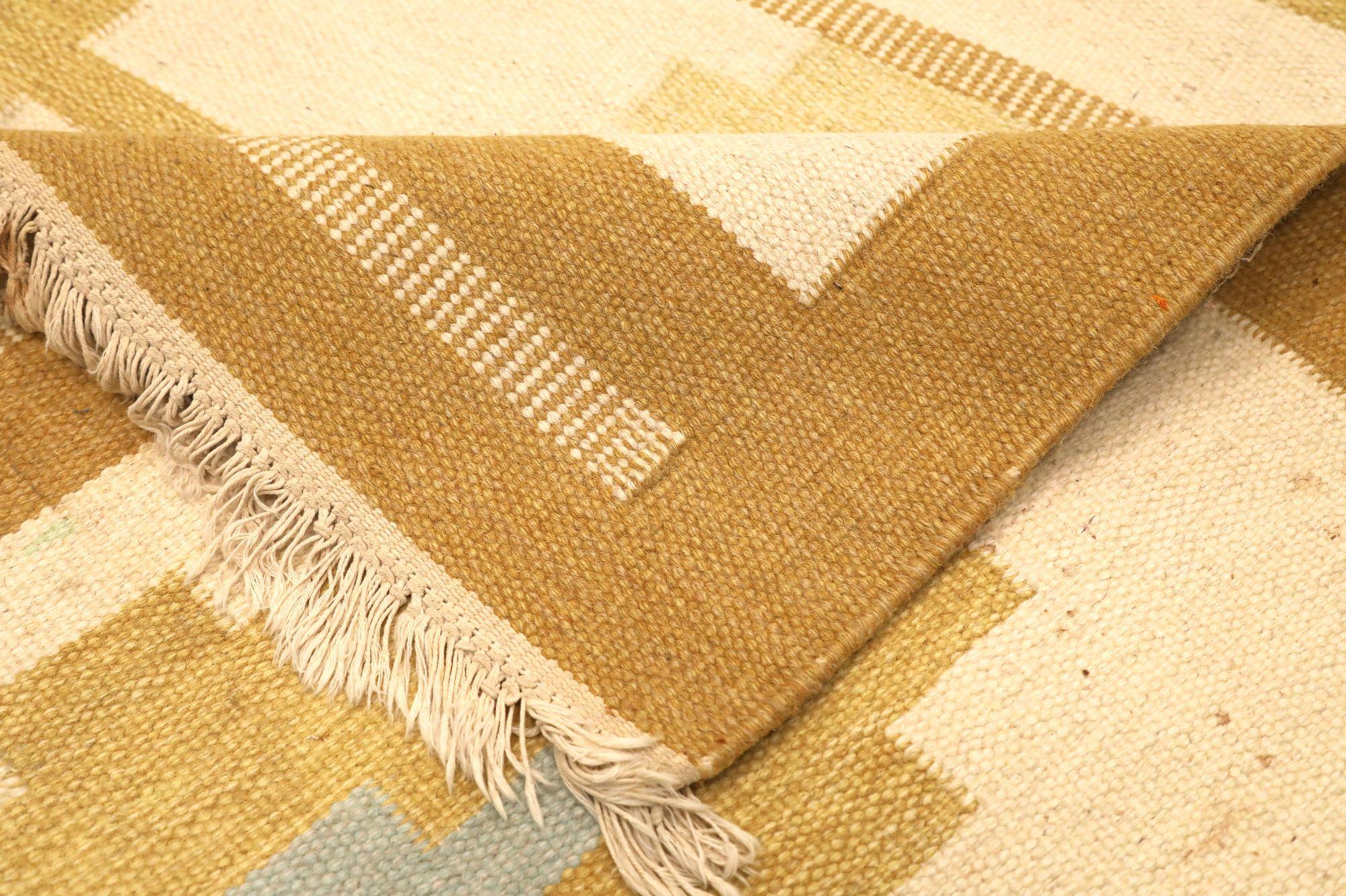 Europe Swedish Collection Teppiche - Wolle Elfenbein Design - 97364 im Zustand „Hervorragend“ im Angebot in Dallas, TX