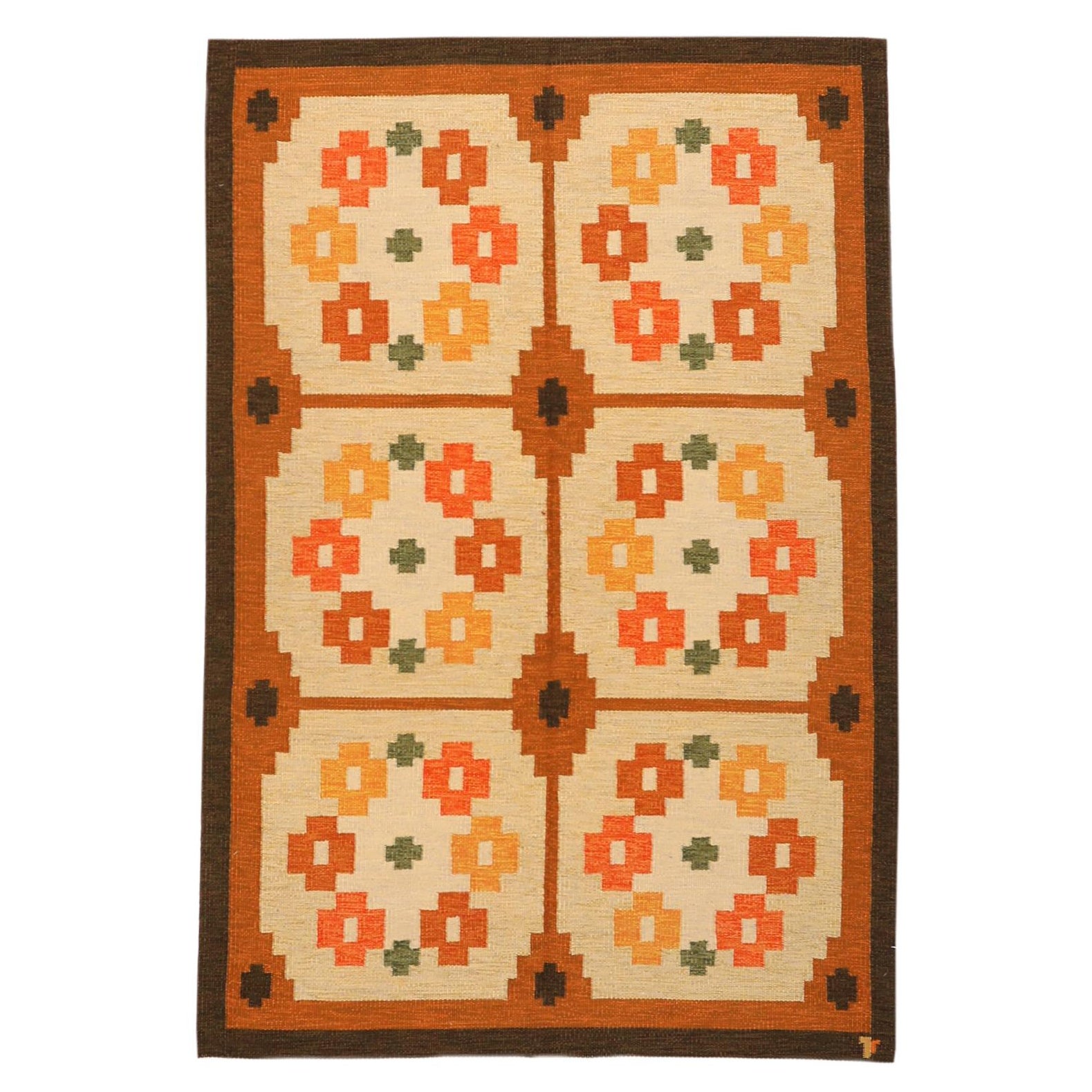 Tappeto Europe Swedish Collection'S - Lana Avorio Giallo - 97370 in vendita