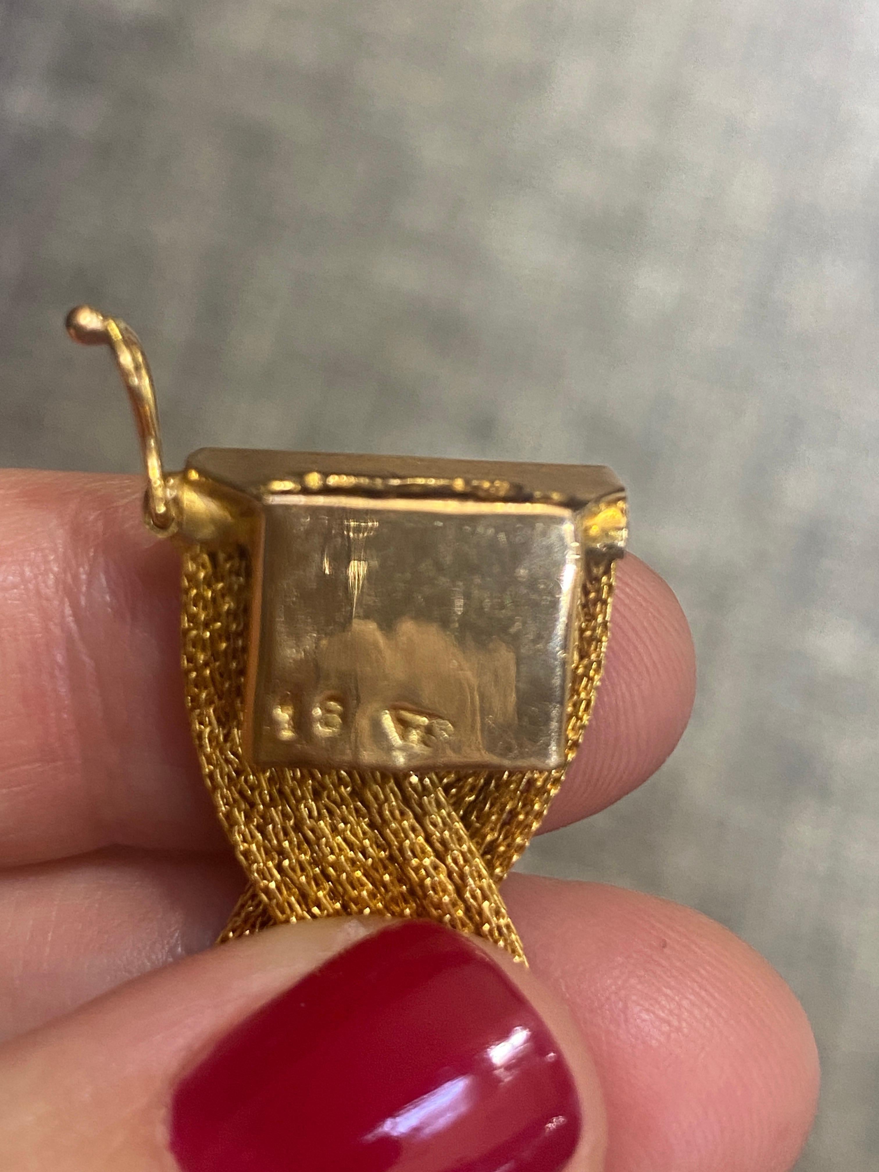 Europäisches geflochtenes Armband aus 18 Karat Gold der 1970er Jahre im Zustand „Gut“ in London, GB