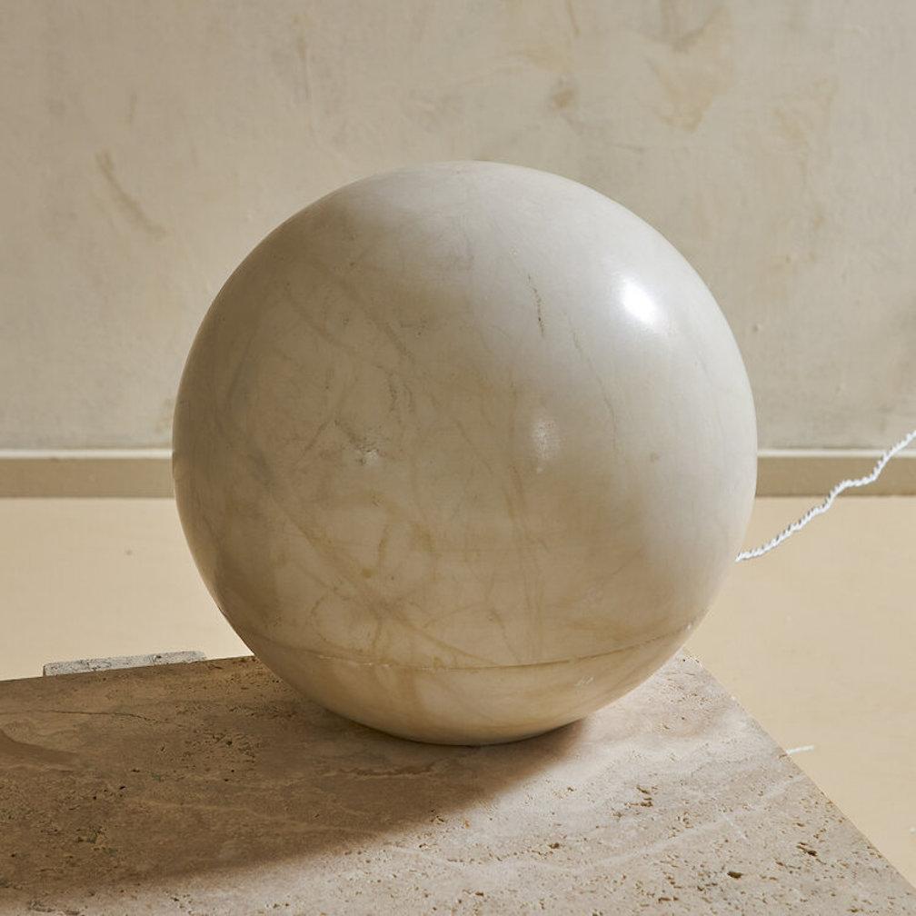 European Alabaster Globe Table or Floor Lamp, 1970s  2