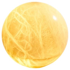 European Alabaster Globe Table or Floor Lamp, 1970s