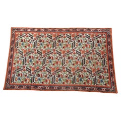 Vintage European Anatolian-style carpet with Ushak design featuring birds (Austria)