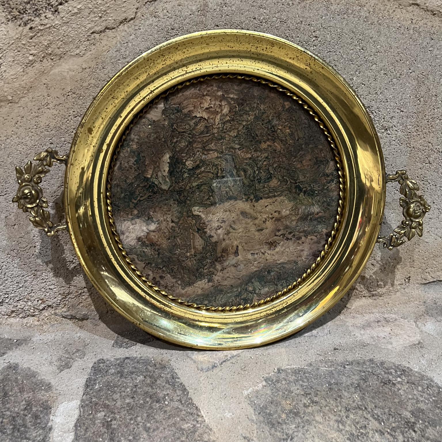 European Antique Service Tray Ornate Brass  For Sale 4