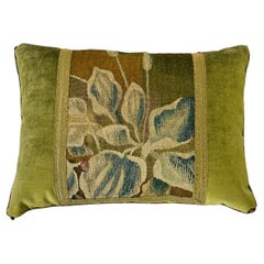 European Antique Tapestry Fragment Pillow