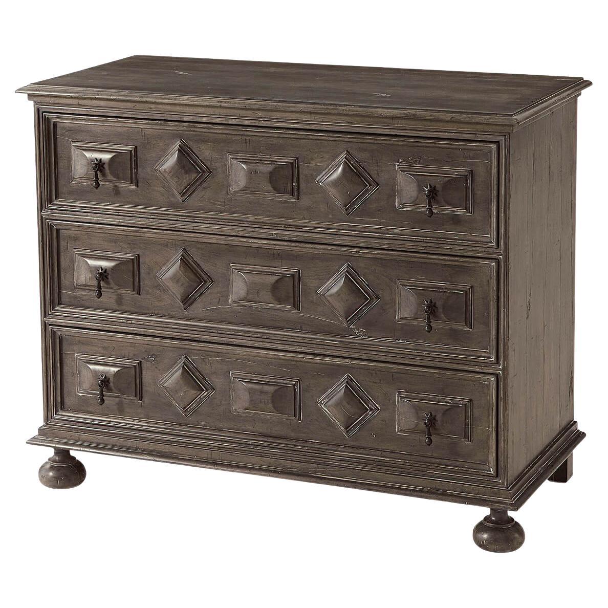 European Antiqued Chest of Drawers