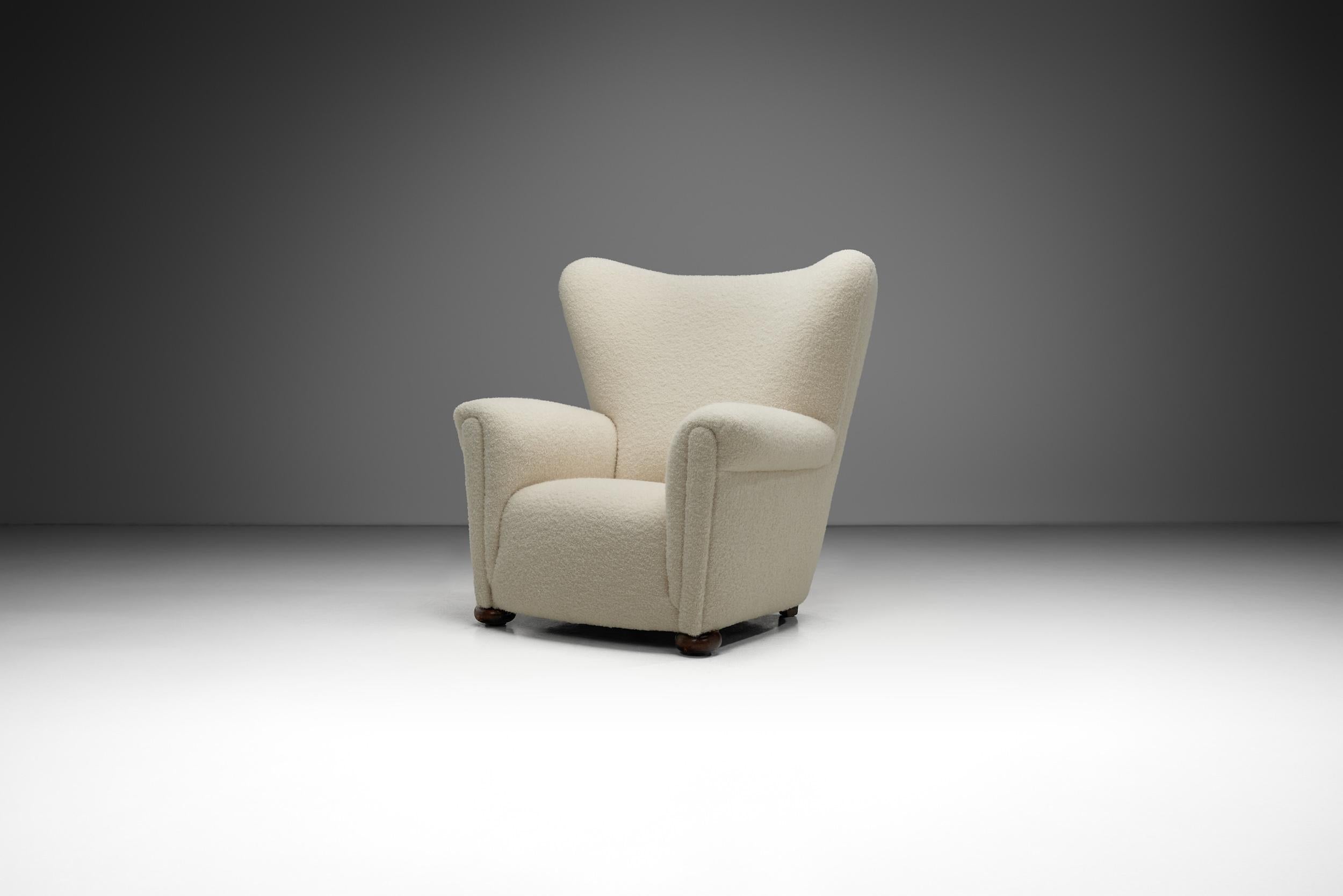 This beautiful armchair is a great representation of the quality and craftsmanship of European master cabinetmakers from the mid-20th century period. 

Cabinetmaker armchairs may seem similar at first sight, however each model’s individuality
