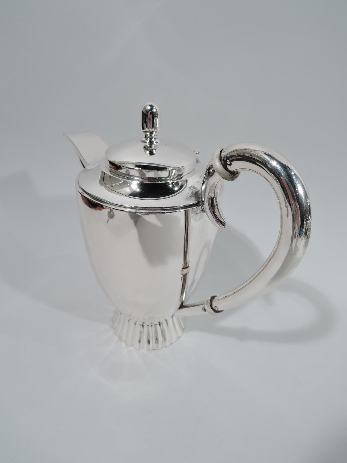 20th Century European Art Deco Classical Silver 3-Piece Coffee Set