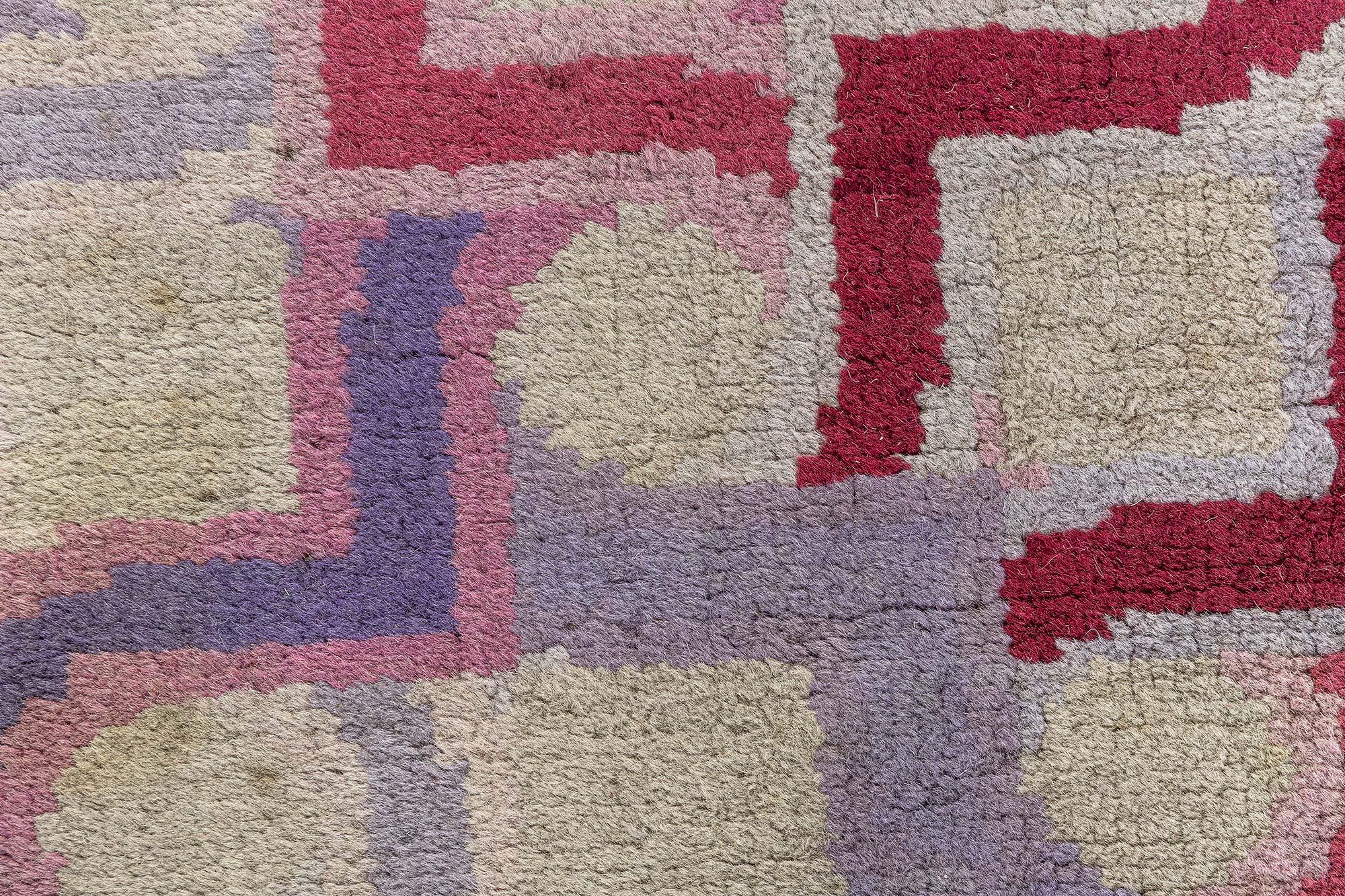 20ième siècle Tapis européen Art déco (taille ajustée) Doris Leslie Blau en vente