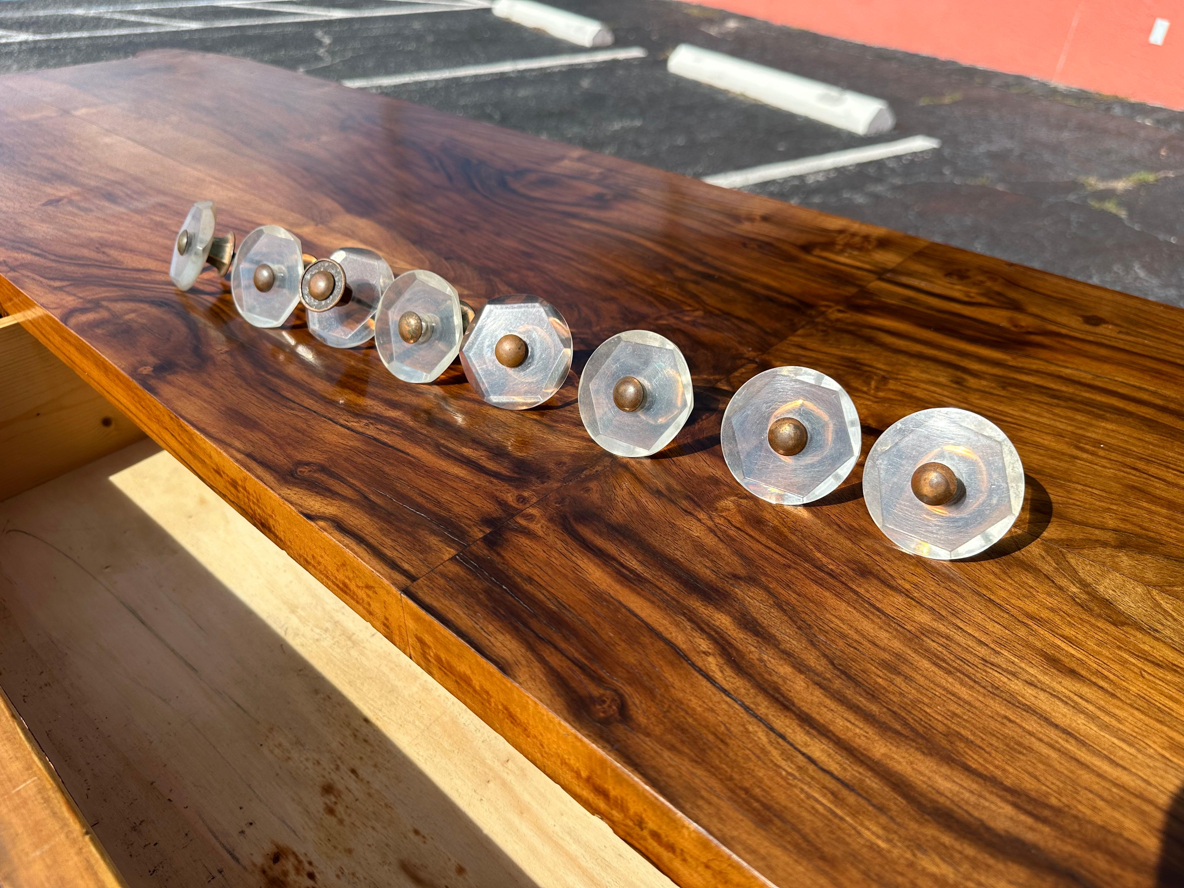 Credenza Art Deco europea in legno di noce e boro in vendita 6