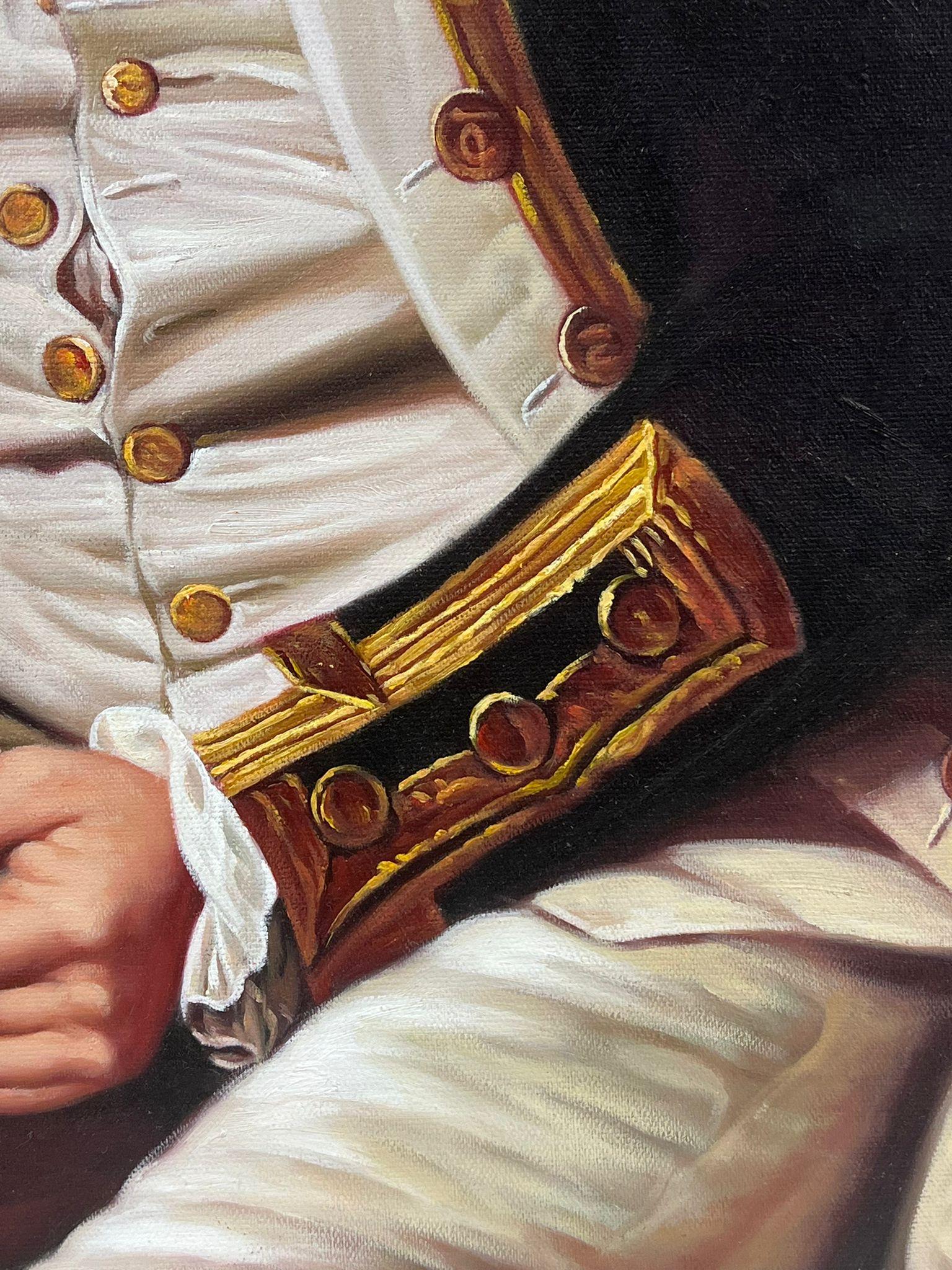 Captain James Cook Portrait Large Oil Painting on Canvas For Sale 1