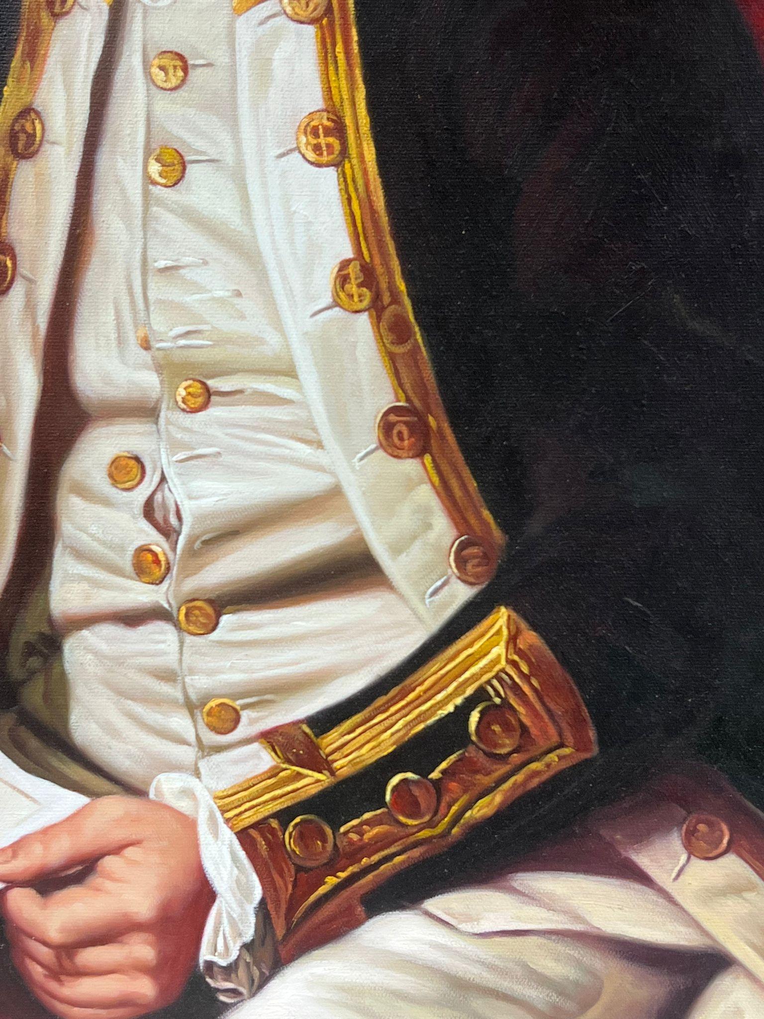 Captain James Cook Portrait Large Oil Painting on Canvas For Sale 4
