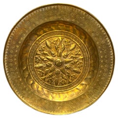 European Baroque Brass Alms Plate