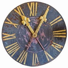 European Black and Gold Clock Face