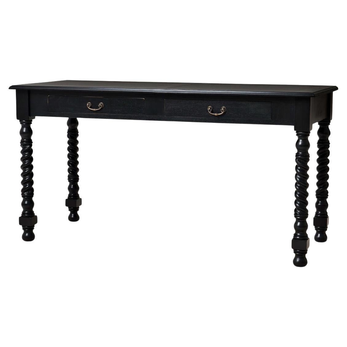 European Black Rustic Desk