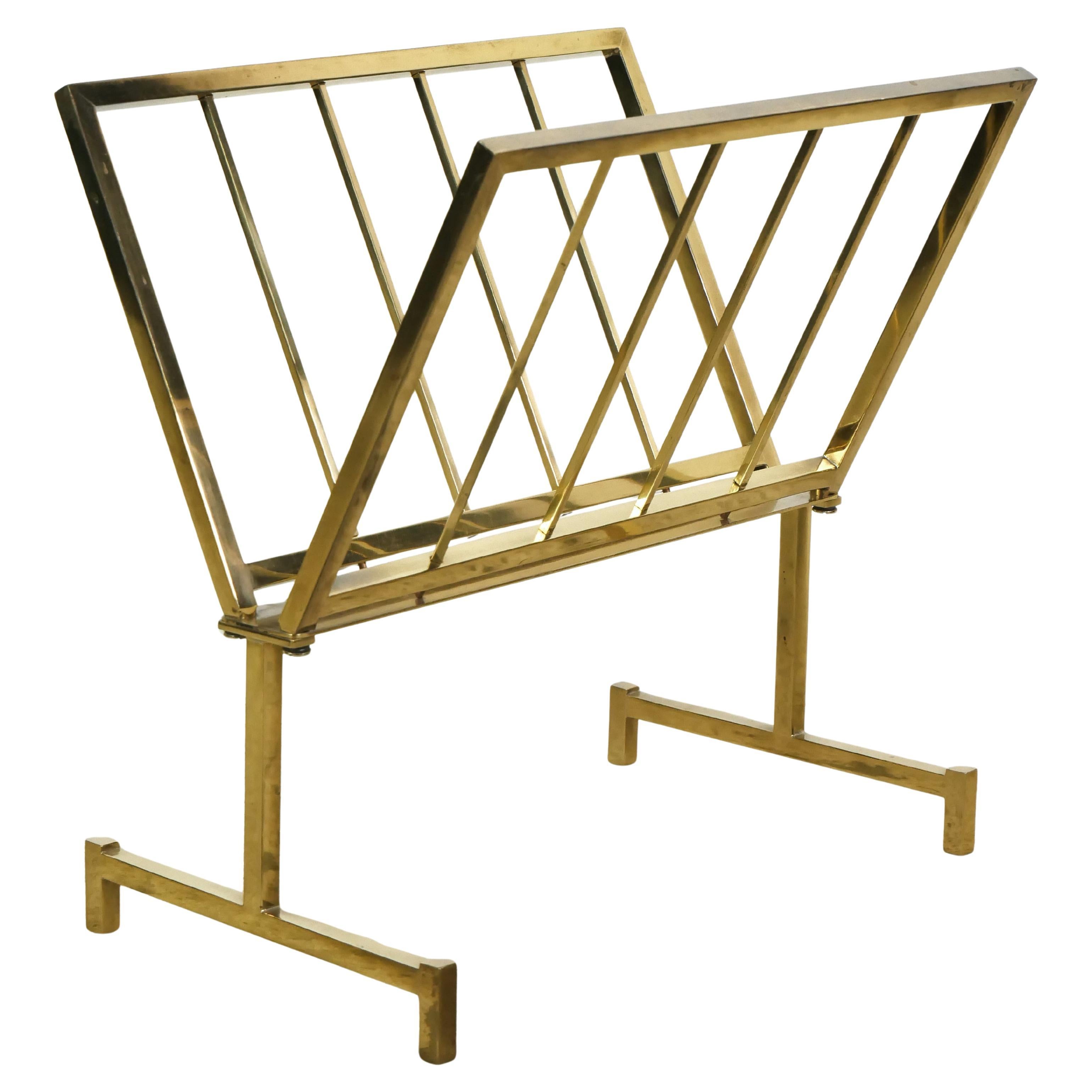 European Brass Porte-Journaux Magazine Holder