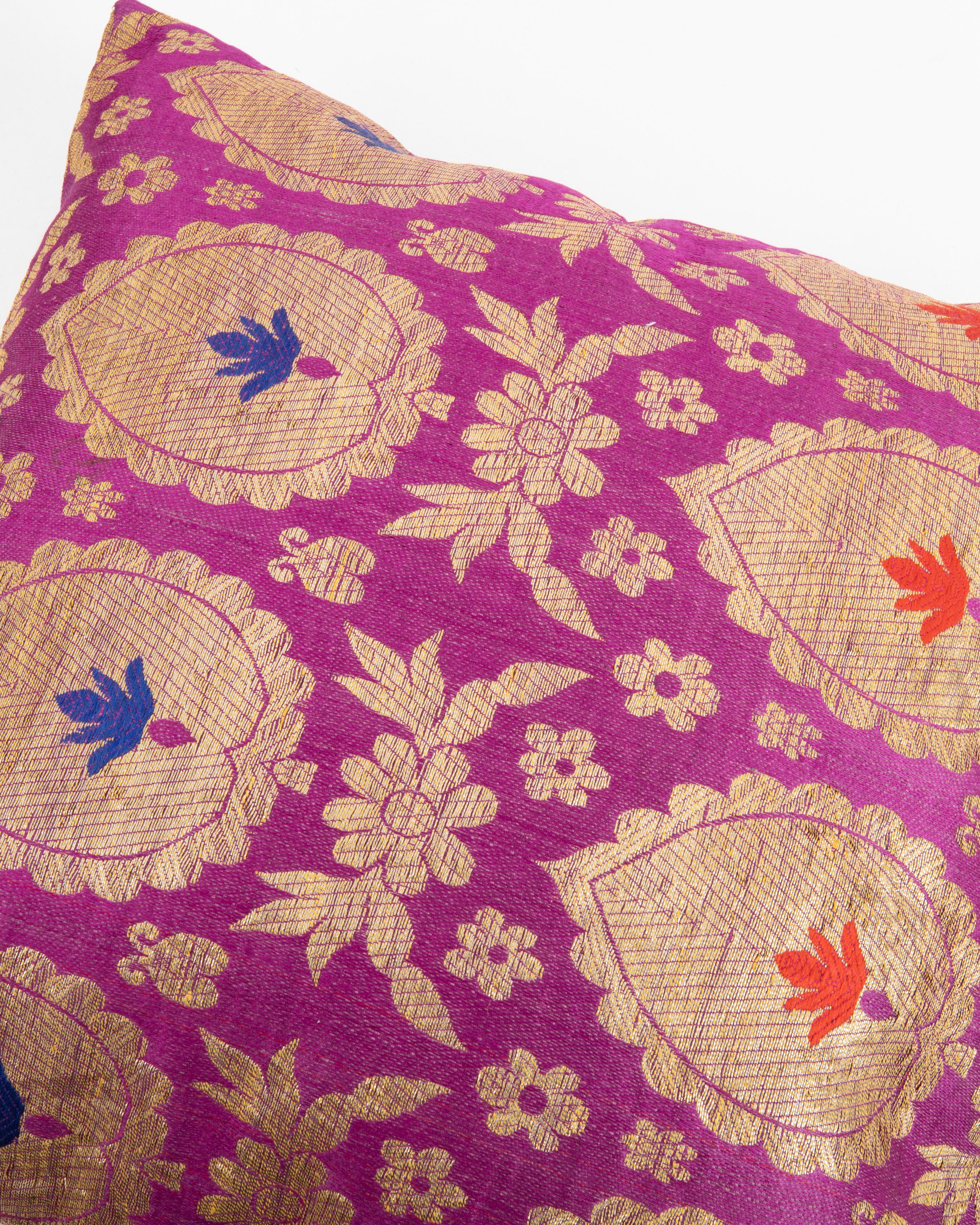 Metallic Thread European Brocade Pillowcase , Early 20th Century. France or Italy For Sale