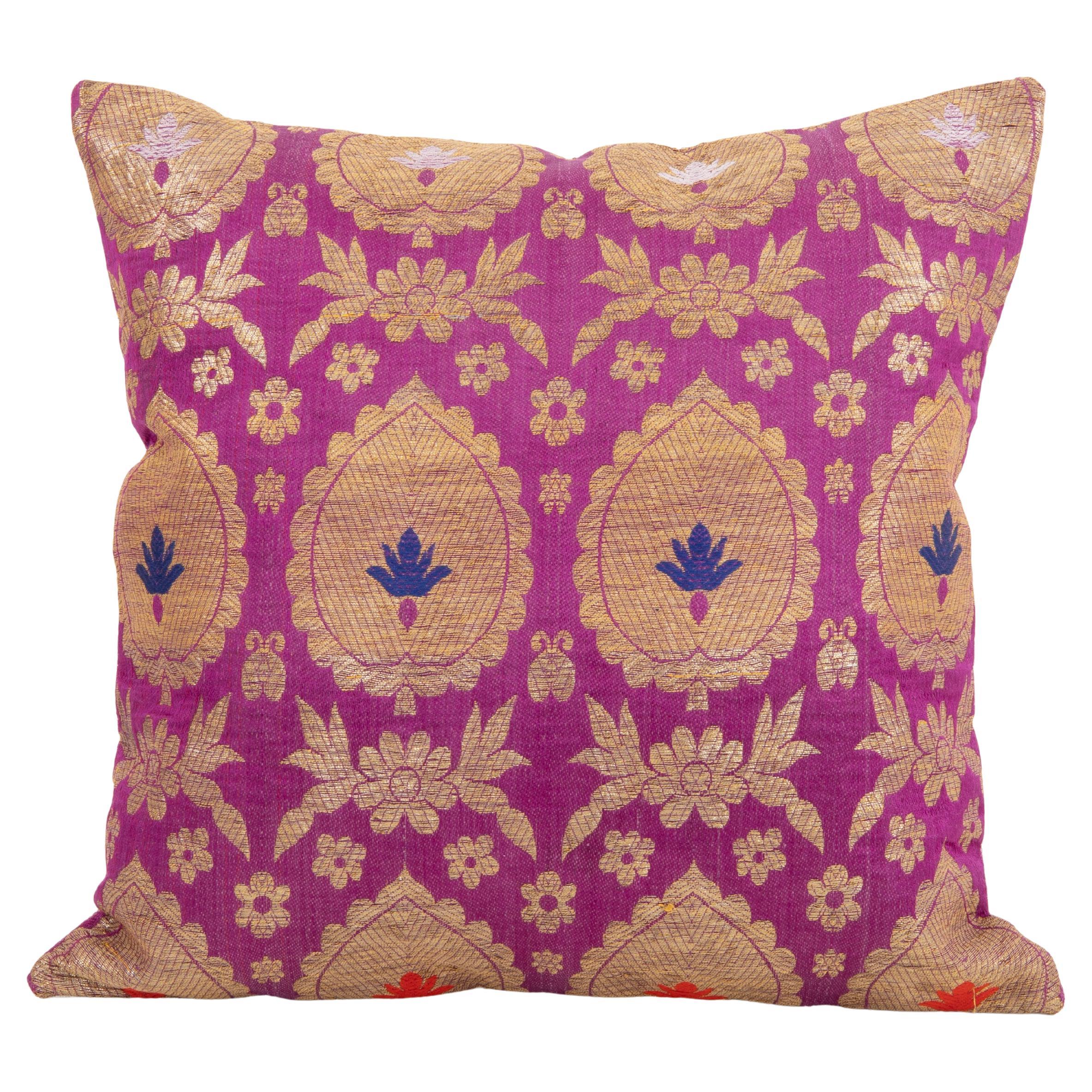 European Brocade Pillowcase , Early 20th Century. France or Italy