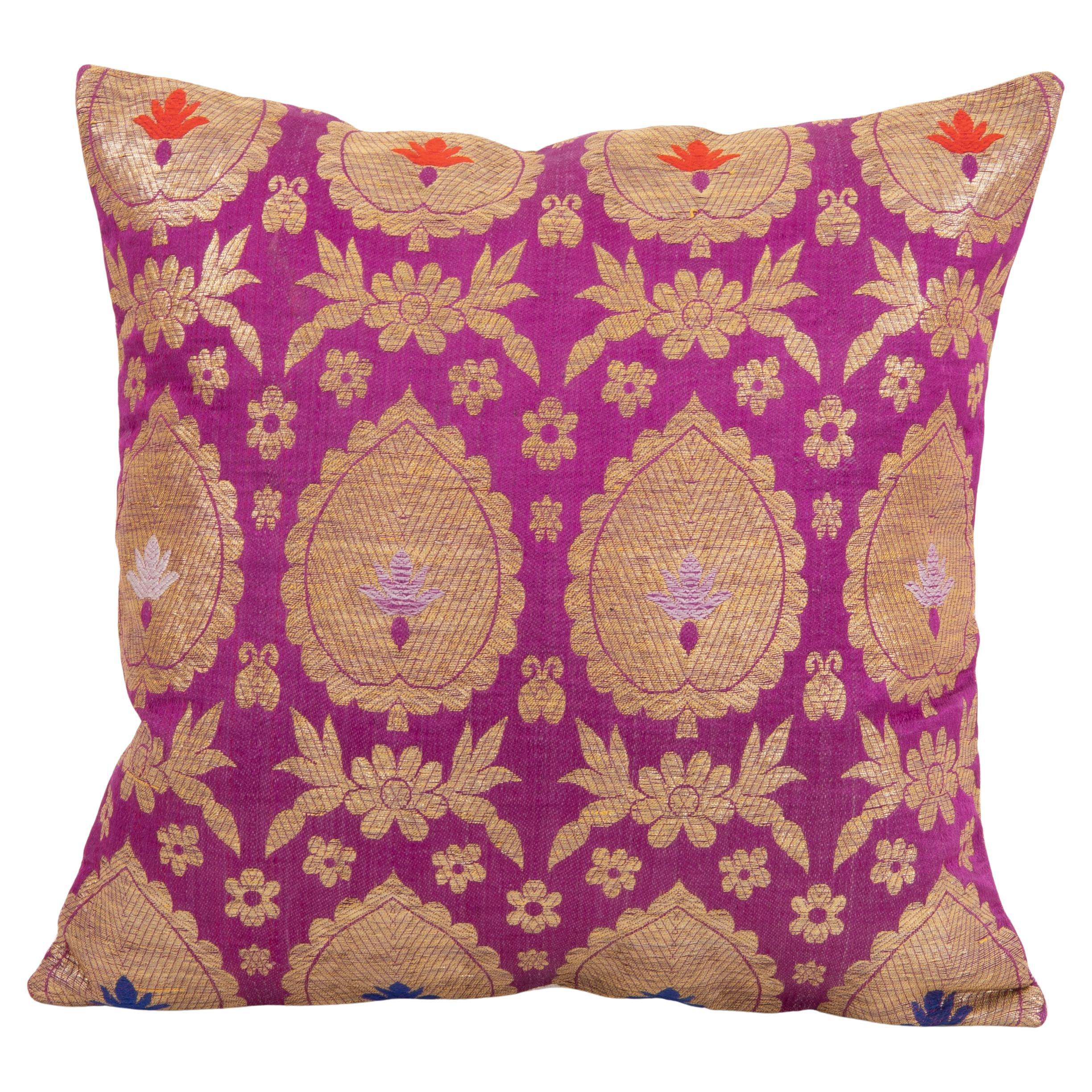 European Brocade Pillowcase , Early 20th Century. France or Italy