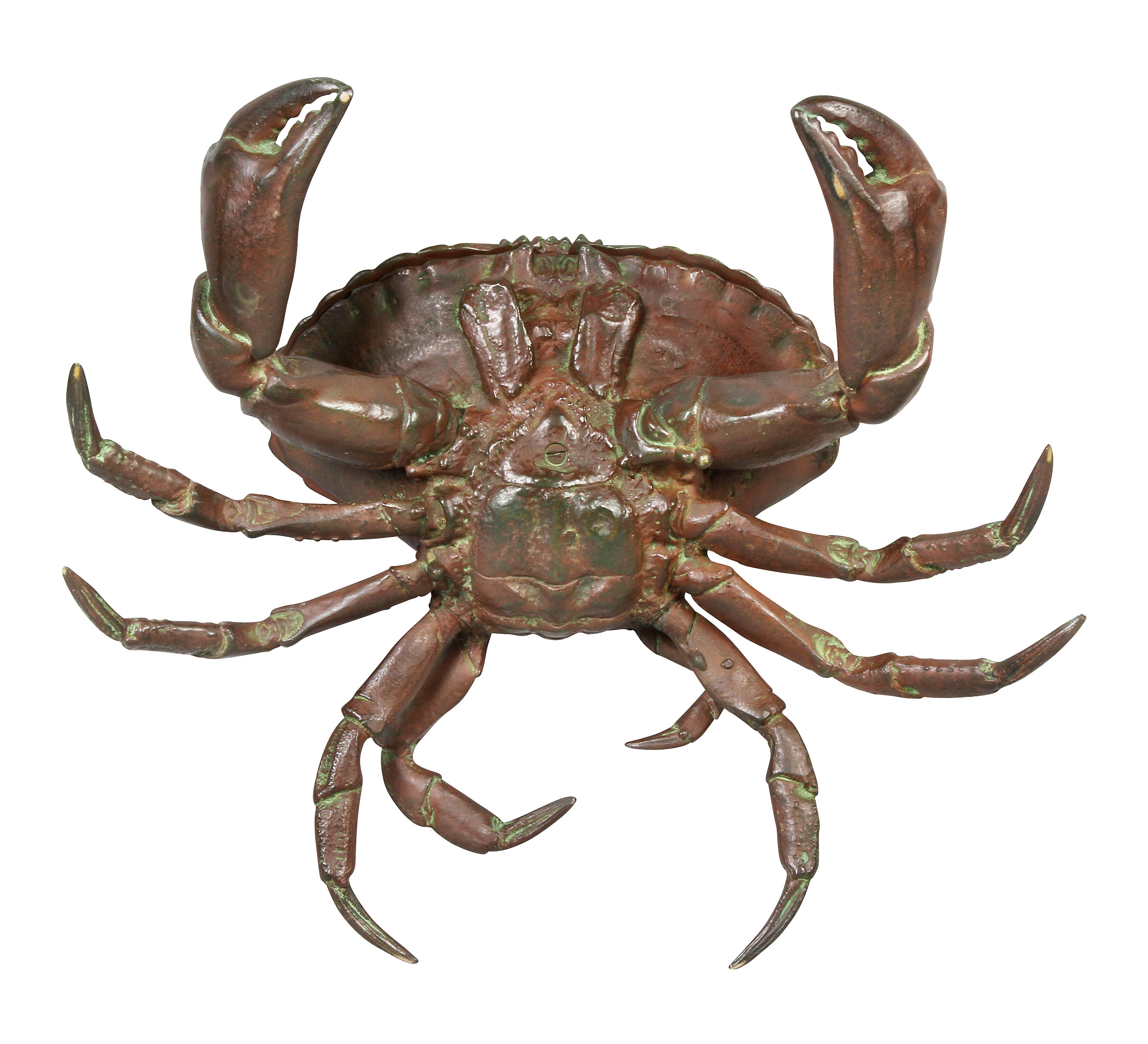 European Bronze Crab Form Inkstand 5