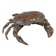 European Bronze Crab Form Inkstand