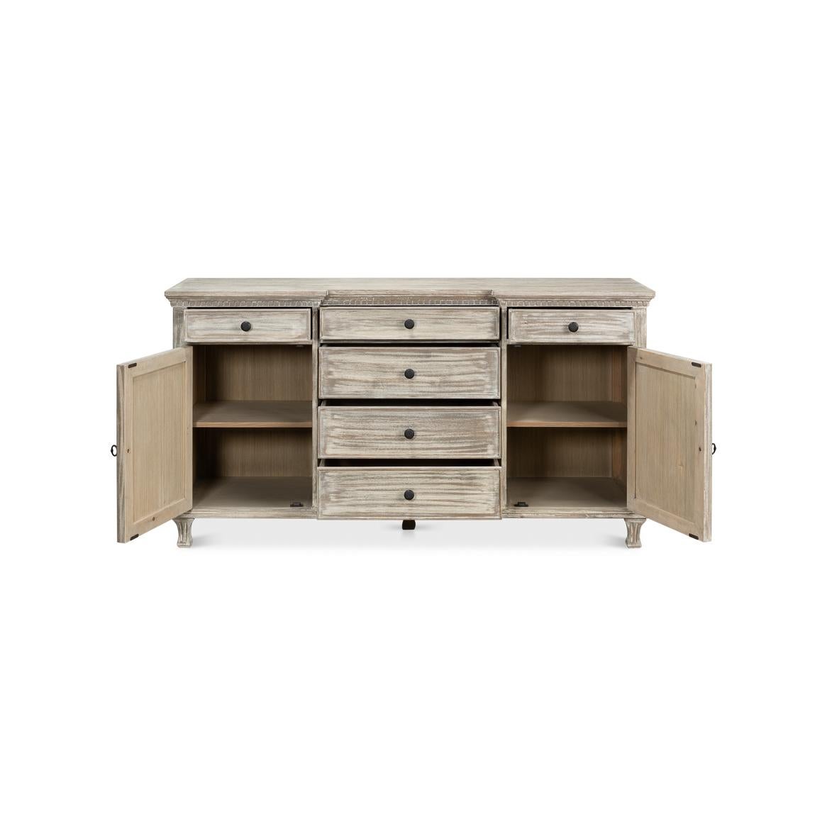 Neoclassical European Bungalow Sideboard For Sale