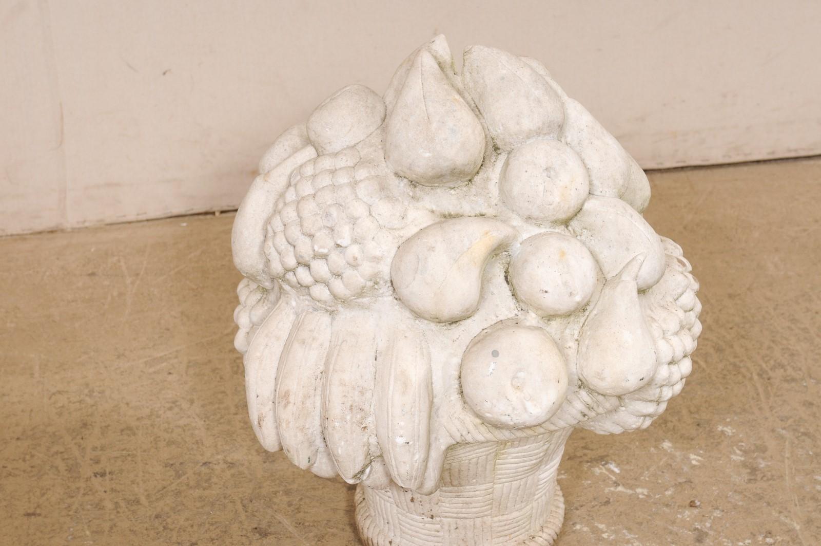 20th Century European Carved-Stone Bouquet of Fruit, 26