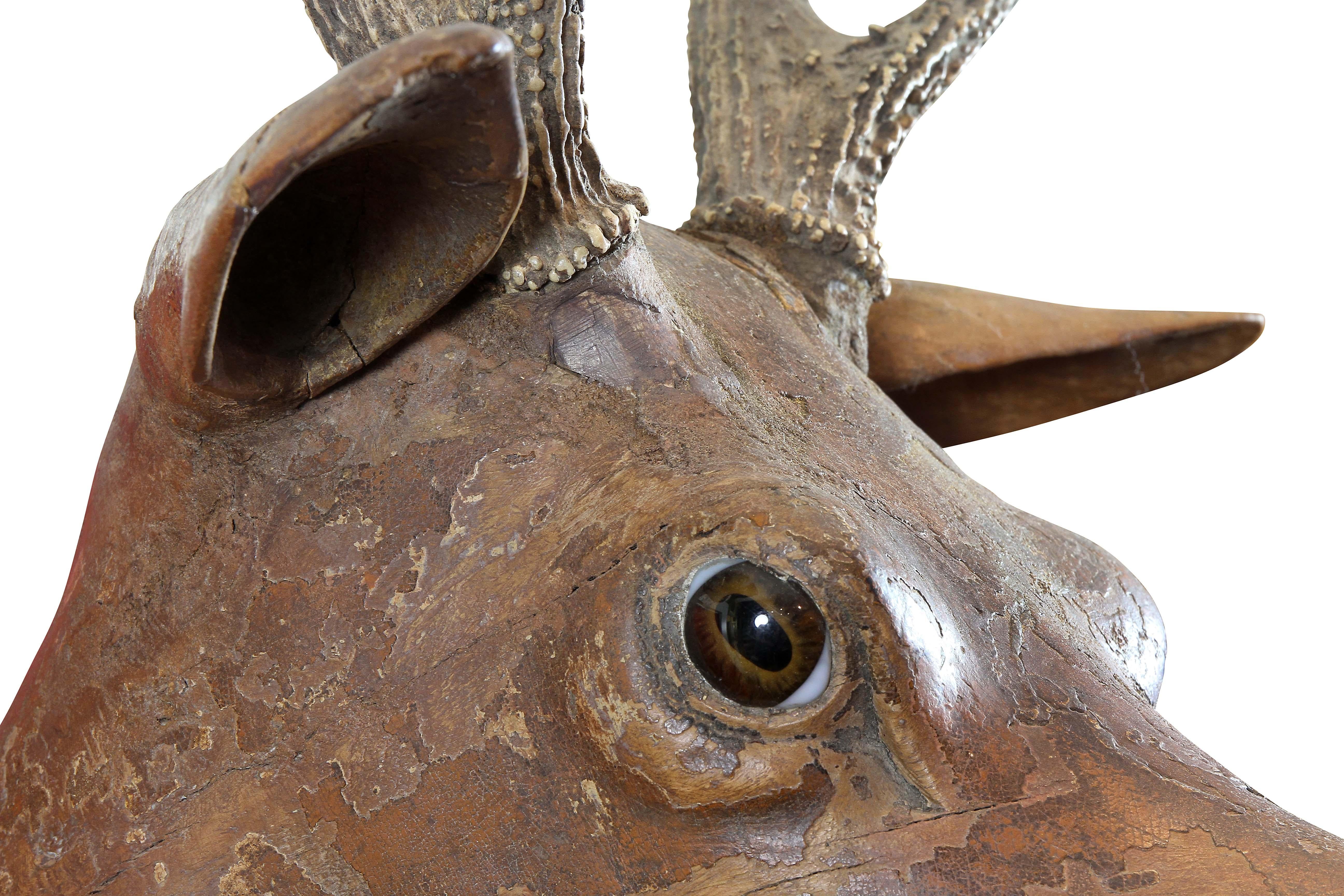 European Carved Wood Deer Wall Mount For Sale at 1stDibs wood deer head wall mount, european